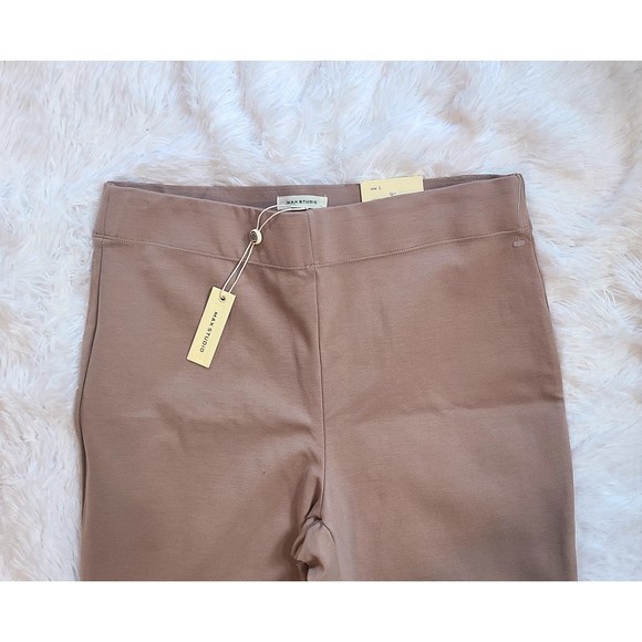 Max Studio | NWT Khaki Skinny Ponte Stretch Pants, Sz L (10-12), FREE S/H - Picture 7 of 9
